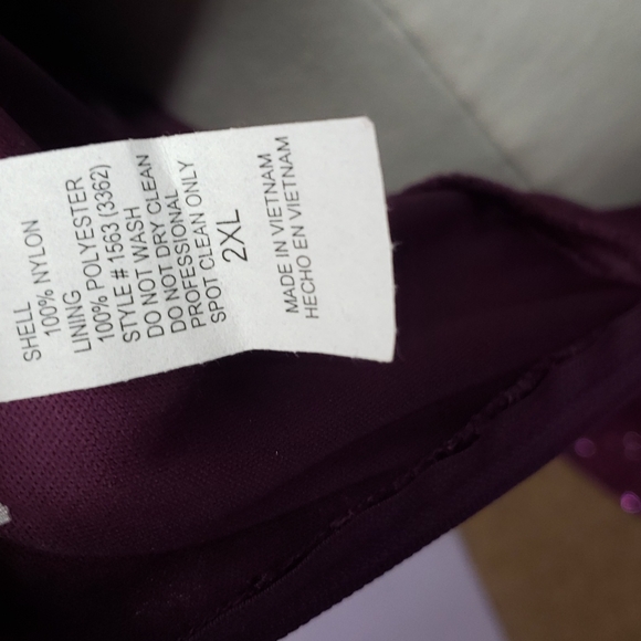 Cindy Collection 2X purple Formal Dress - Picture 8 of 8